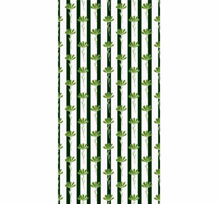 Vertical stems pattern kitchen roller blind - TenStickers