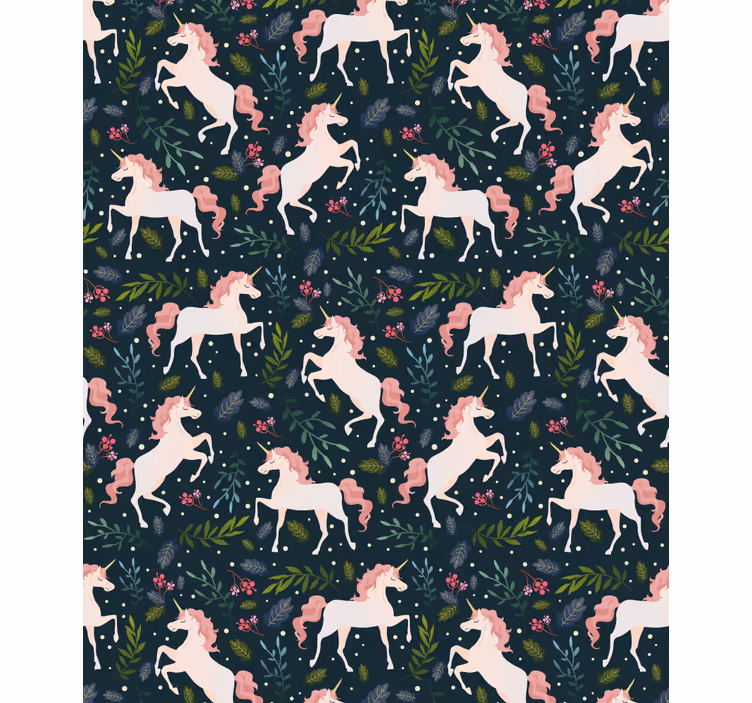Realistic unicorn pattern blind children - TenStickers