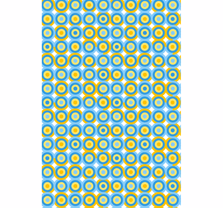 Circular pattern in blue blind - TenStickers