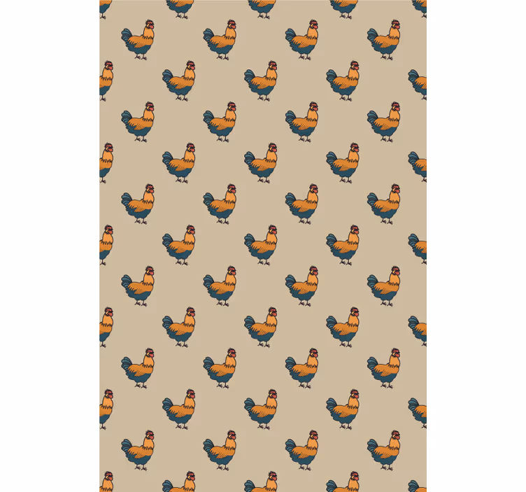 Charming Rooster Pattern animals blind - TenStickers