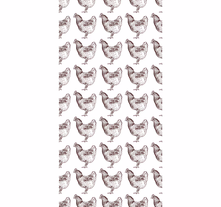 Charming Chicken Pattern animals blind - TenStickers