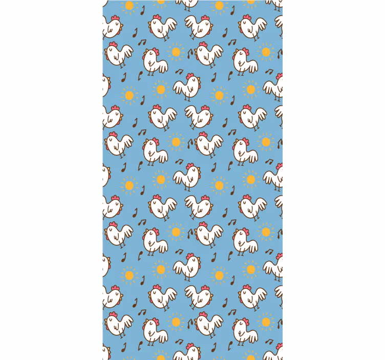 Chicken and sun pattern animals blind - TenStickers