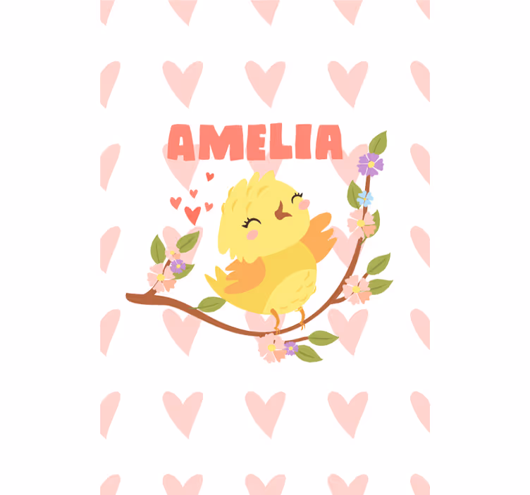 Cute Bird Design customised roller blind - TenStickers