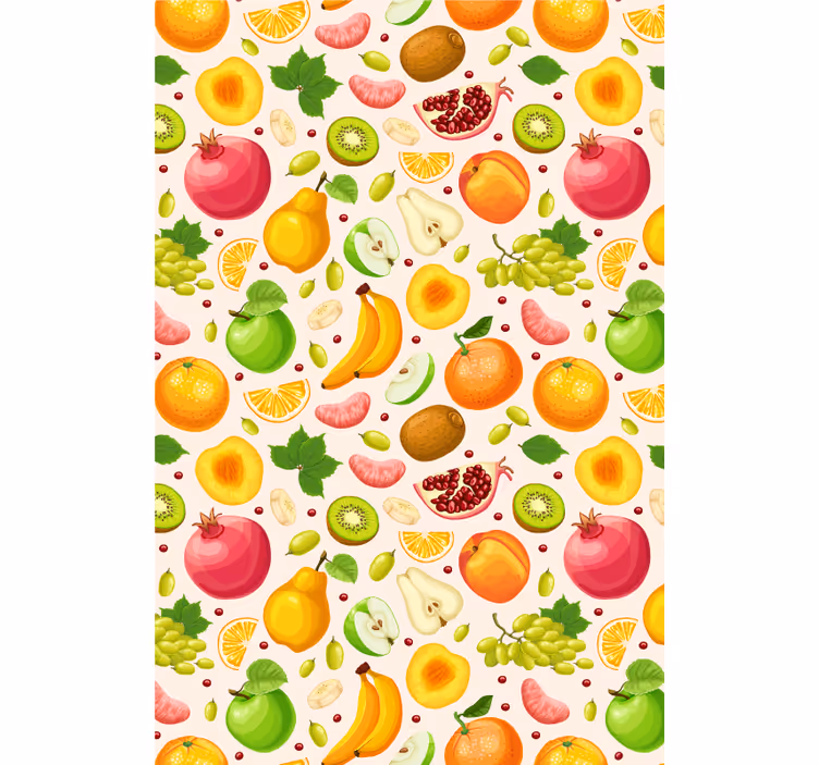 Fruits slices and vegetable modern kitchen blind - TenStickers
