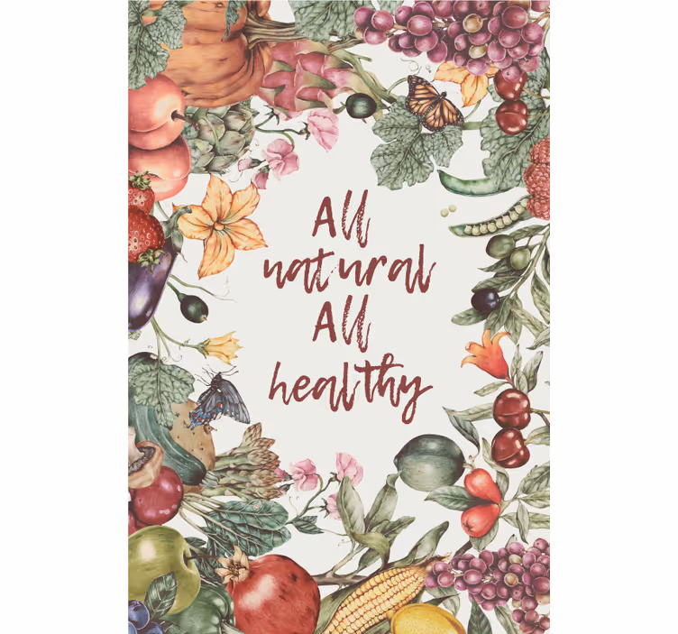 All natural and healthy kitchen roller blind - TenStickers