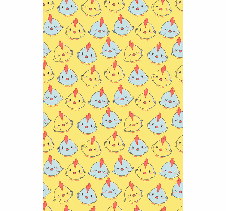 Cheerful Chick Pattern animals blind - TenStickers