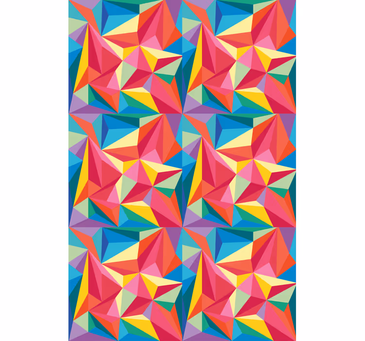 Multicolor geometric image teenage blind - TenStickers