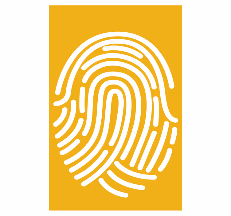 Fingerprint Pattern blind geek - TenStickers