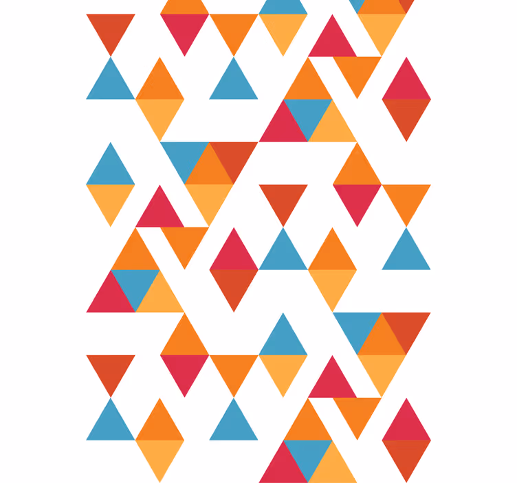 Colorful geometric triangle modern blind - TenStickers
