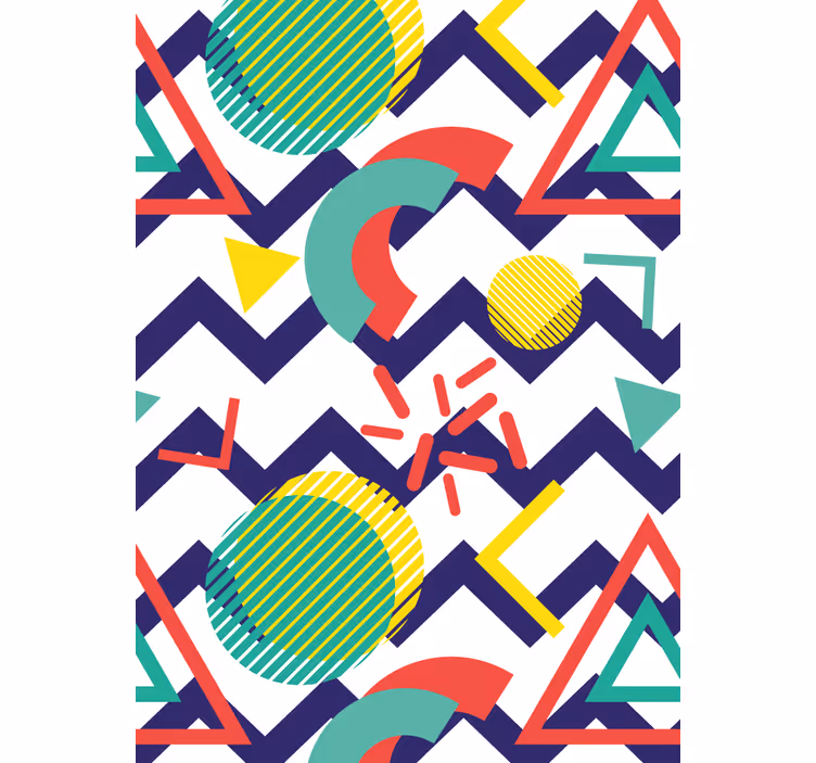 Abstract fun figures modern blind - TenStickers