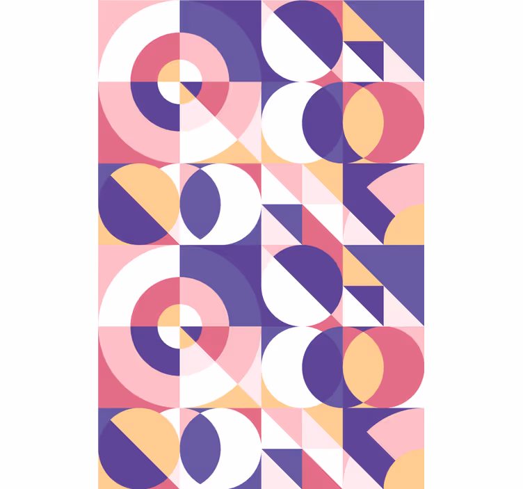 Geometric Circles Pattern modern blind - TenStickers