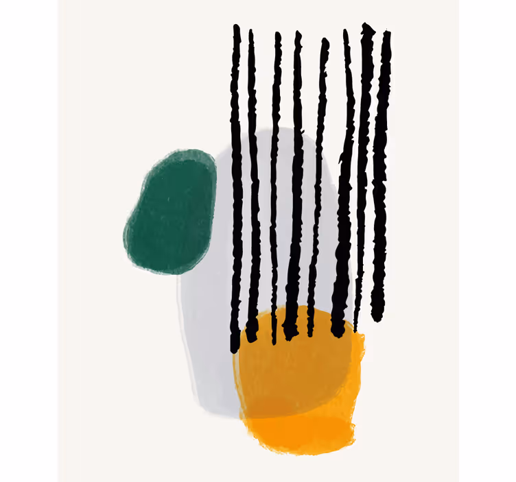 ABSTRACT SHAPES WITH LINES modern blind - TenStickers