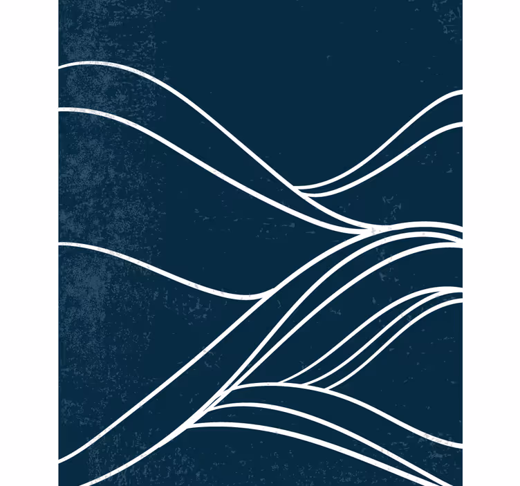 Fluid line patterns black roller blind - TenStickers