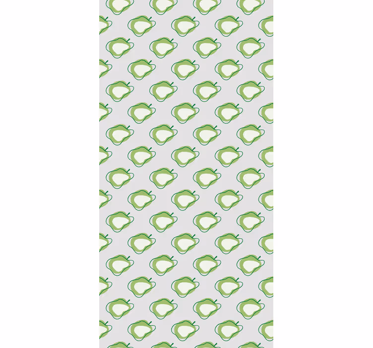 Green modern apples fruit and vegetable kitchen blind - TenStickers