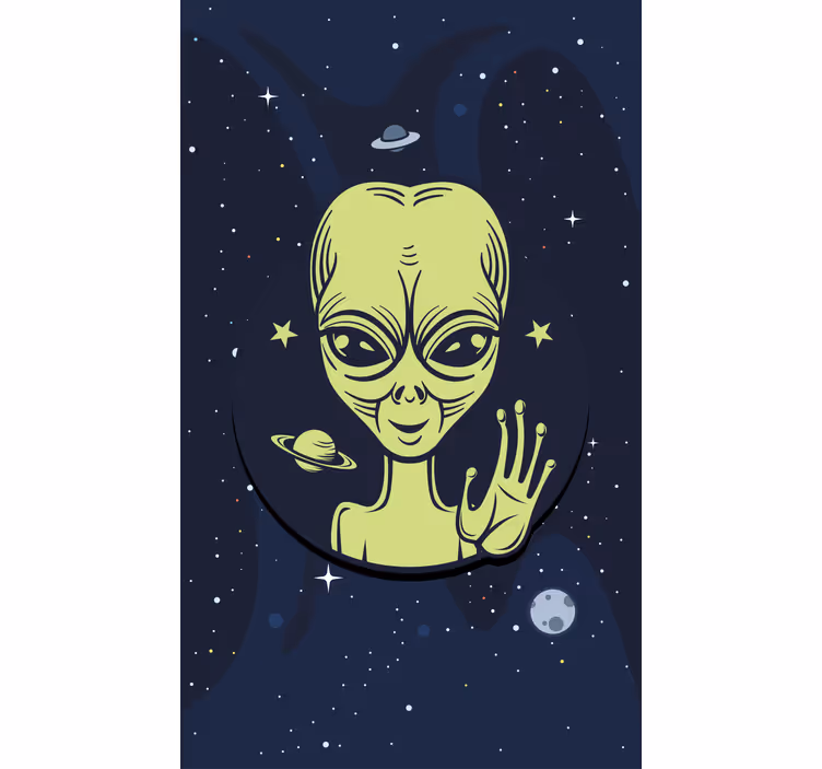 Alien in Space blind geek - TenStickers