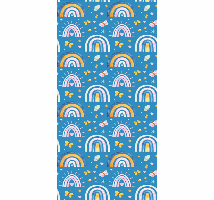 Rainbow butterflies design blind children - TenStickers