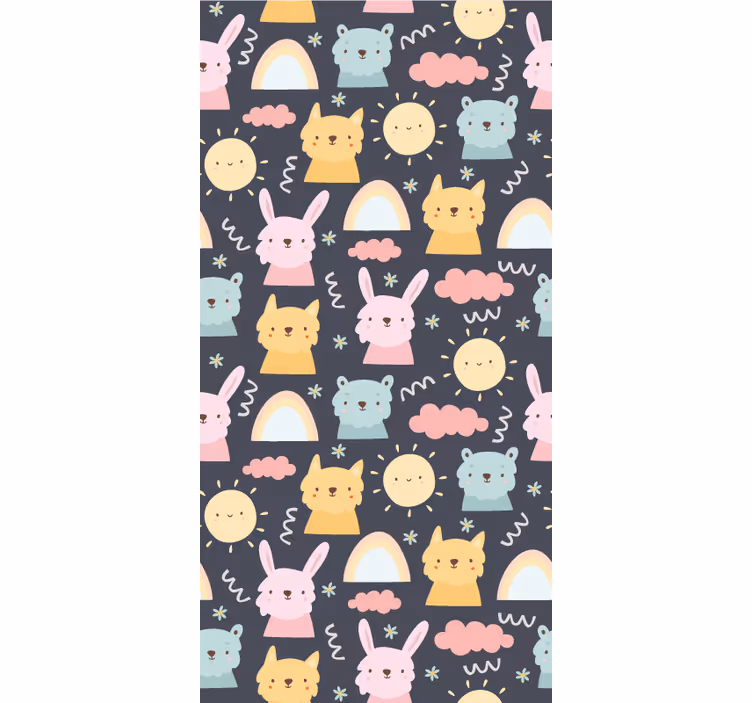 PLAYFUL ANIMALS PATTERN fun blind - TenStickers
