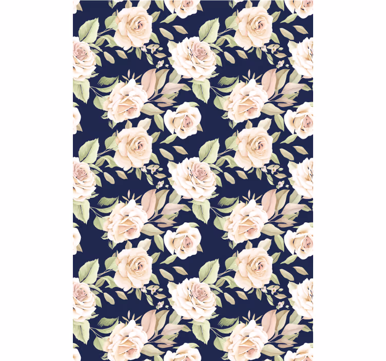 Floral Rose Pattern blind flowers and plants - TenStickers