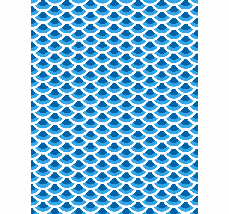 Pattern roller blind ocean wave design - TenStickers