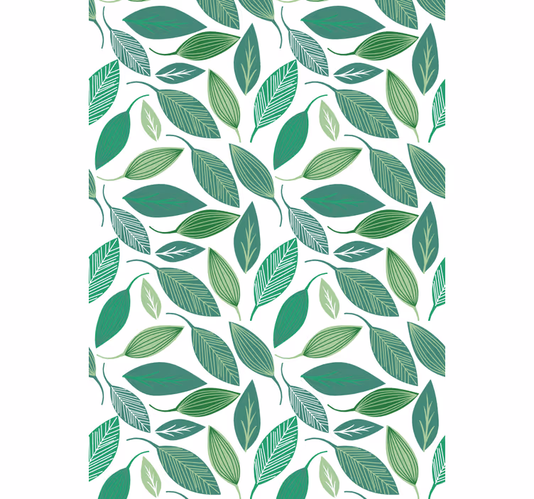 Lively Green Leaves blind flowers and plants - TenStickers