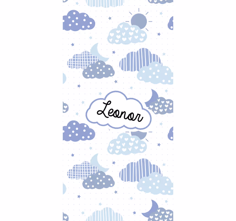 Personalised cloud pattern cloud roller blind - TenStickers