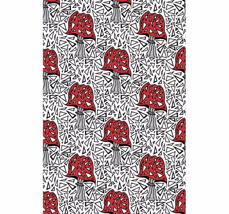 Abstract mushroom pattern blind original - TenStickers