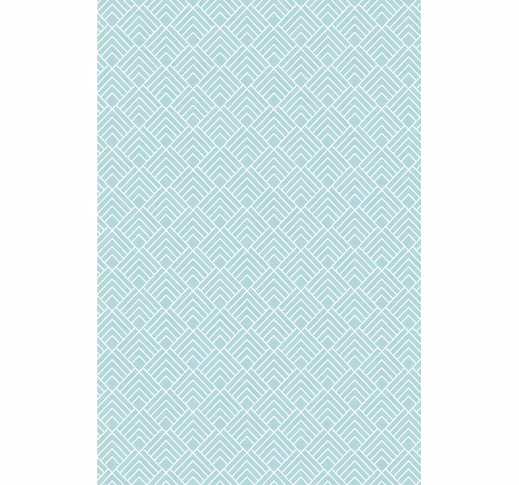 Light blue zigzag lines nordic modern kitchen blind - TenStickers