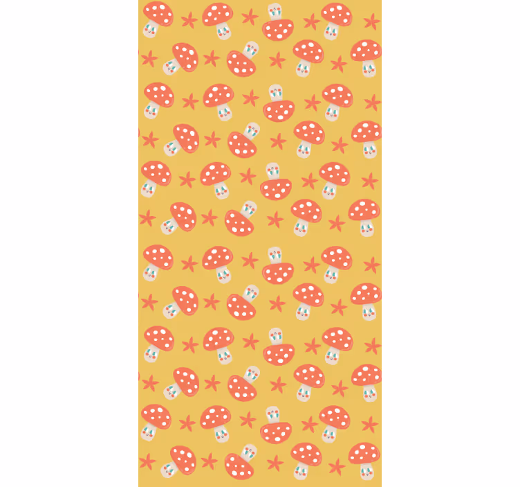 Whimsical Mushroom Patterns blind - TenStickers