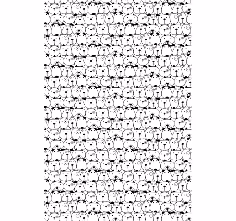 Black and white cats and dogs animals blind - TenStickers
