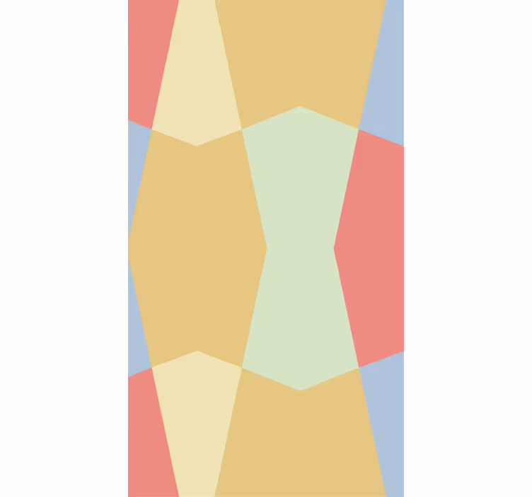 Geometric Pastels coloured blind - TenStickers