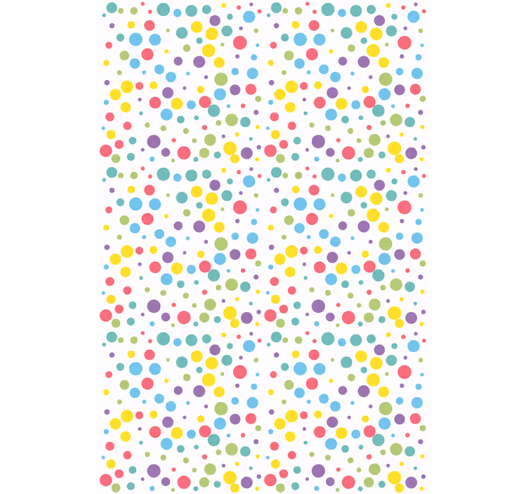 Colourful polka dot pattern kids roller blind - TenStickers