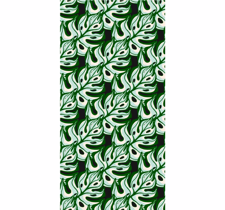 Lush Leaf Pattern blind flowers and plants - TenStickers