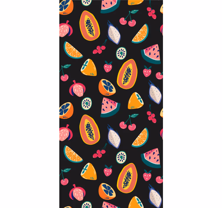 Colorful tropical motif blind fruit and vegetables - TenStickers