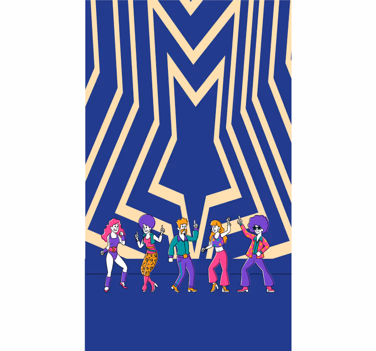 Disco Dance Vibe fun blind - TenStickers