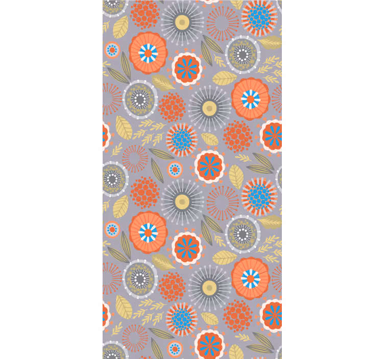Blind flowers and plants in a bright floral design - TenStickers