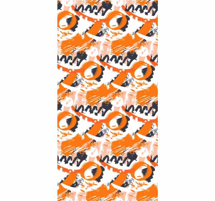 Abstract Circular Motif pattern roller blind - TenStickers
