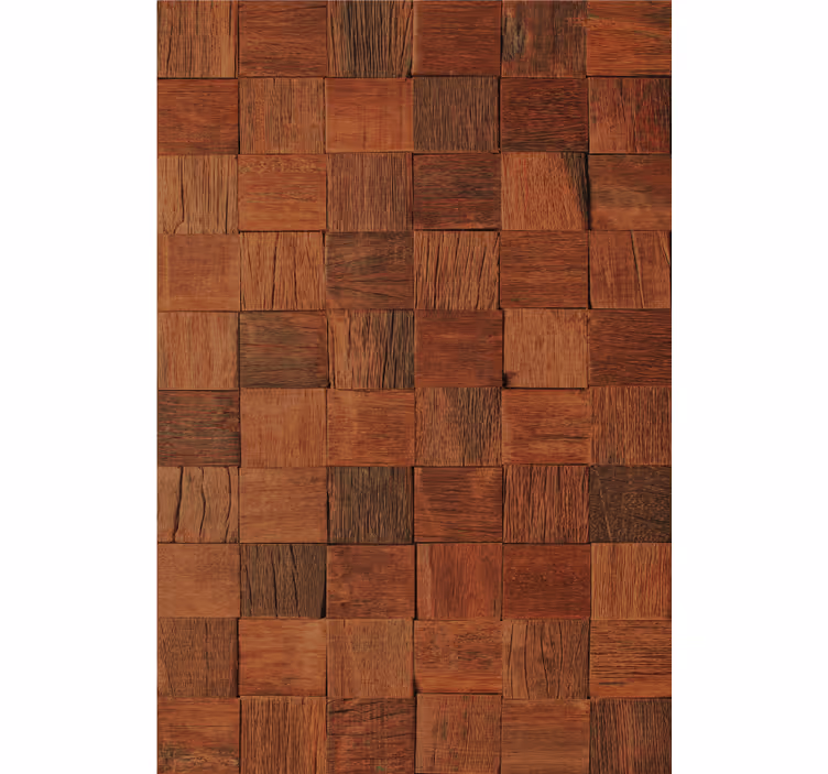 Squared wood panels pattern roller blind - TenStickers