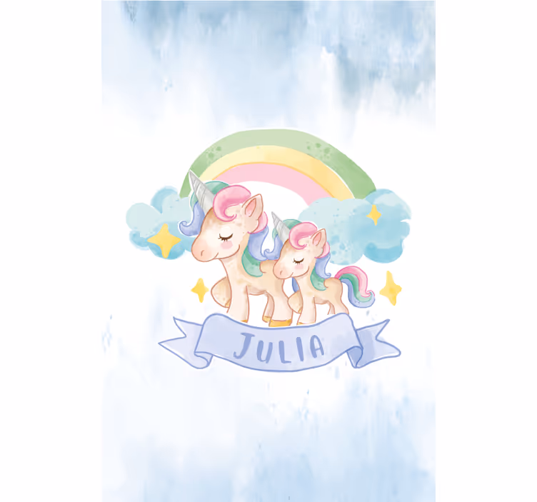 Unicorn adventure blind children - TenStickers