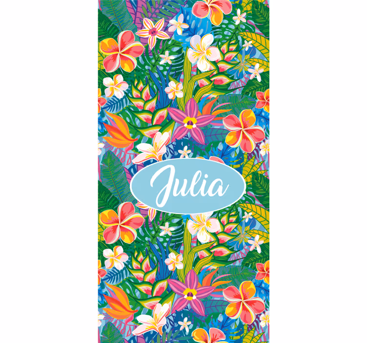 Tropical Floral Arrangement blind flowers and plants - TenStickers