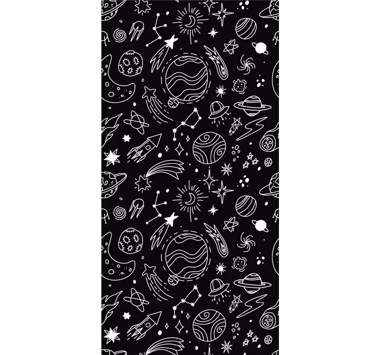 Space Exploration Theme blind geek - TenStickers