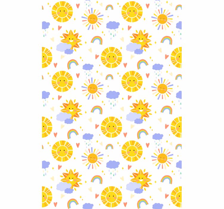 Sunny Clouds and Rainbows blind children - TenStickers