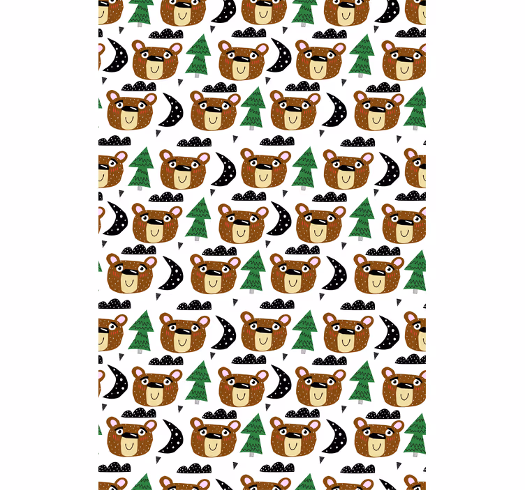 Baby bear patterns blind children - TenStickers