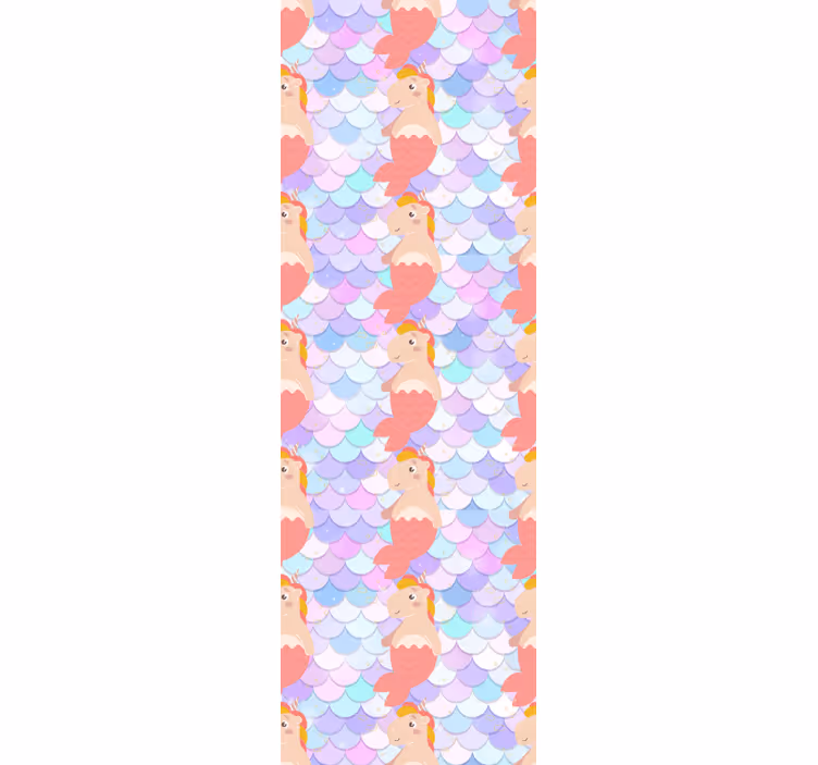 Unicorn mermaid pattern blind children - TenStickers