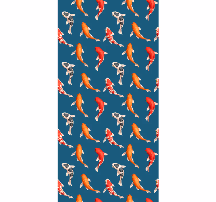 Koi Fish Pattern animals blind - TenStickers