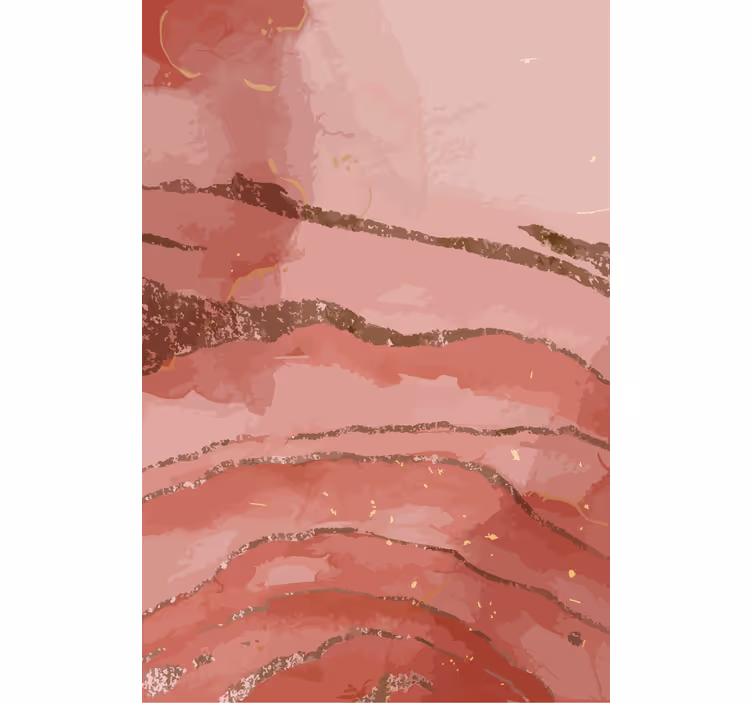Glitter Gilded Waves art deco blind - TenStickers