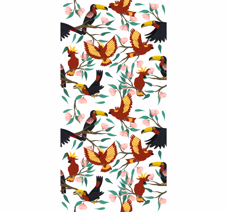 Tropical Bird Patterns animals blind - TenStickers
