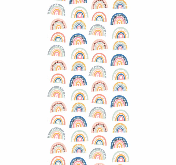 Colorful heart rainbows blind children - TenStickers