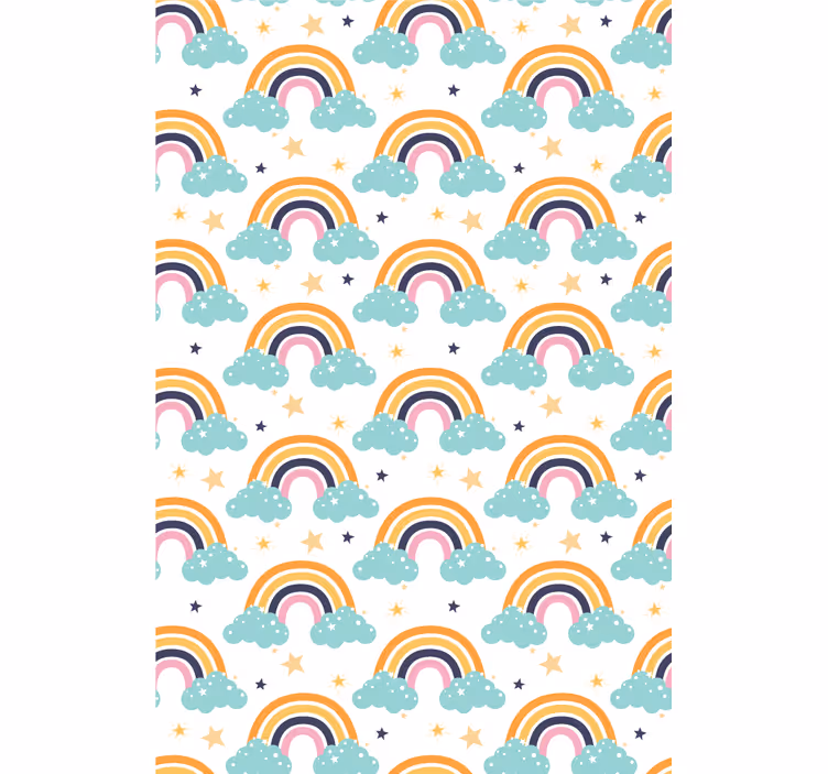 Rainbows and clouds blind children - TenStickers