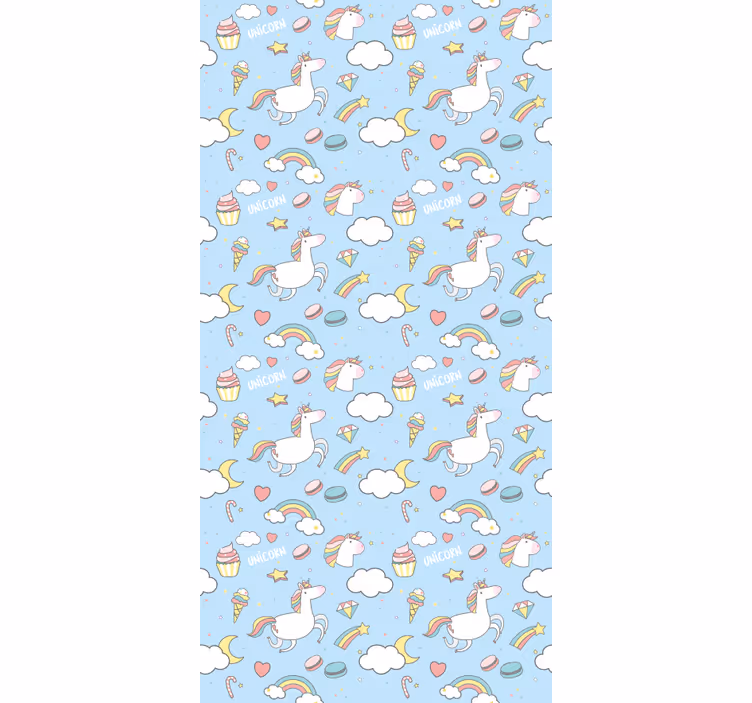 Cute unicorns and rainbows blind children - TenStickers