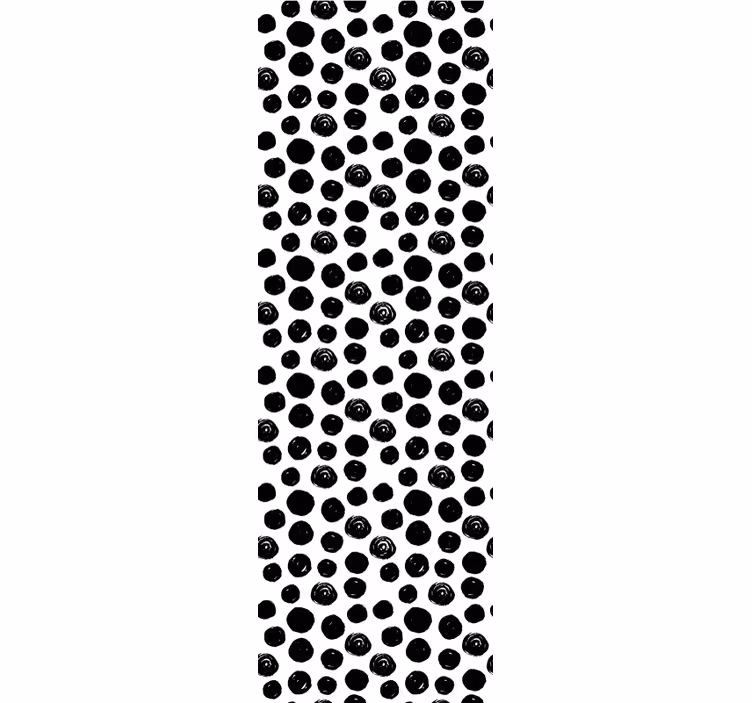 Dotted Black Patterns pattern roller blind - TenStickers